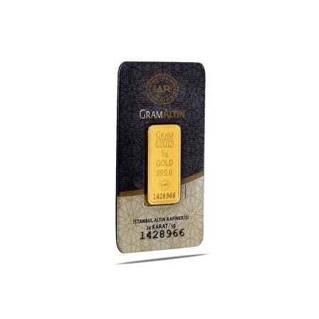 AgaKulche İAR 5 Gram Altın (995) 24 Ayar Külçe Altın