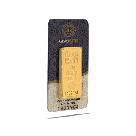 AgaKulche İAR 20 Gram Altın (995) 24 Ayar Külçe Altın