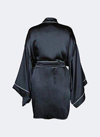 Beauty Pillow İpek-Saten Kimono & Sabahlık Siyah
