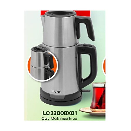 Luno LC32008X01 Çay Makinesi Inox