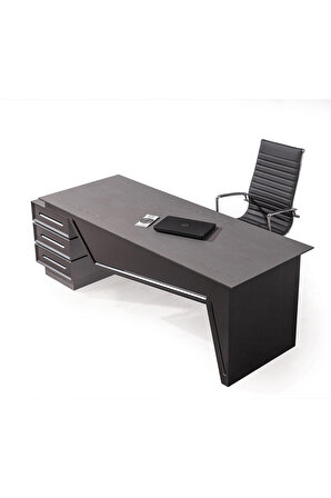 Ntconcept Delta Çalışma Masası Metal - Çelik 75 x 180 cm Siyah 
