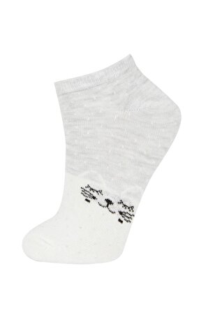 DeFacto Kadın 3'lü Pamuklu Patik Çorap R8374AZNSKR1