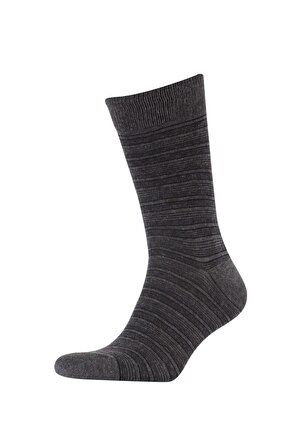 Erkek 3'lü Pamuklu Uzun Çorap Y2551AZNSKR1