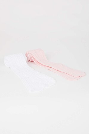 Kız Çocuk 2'li Külotlu Çorap