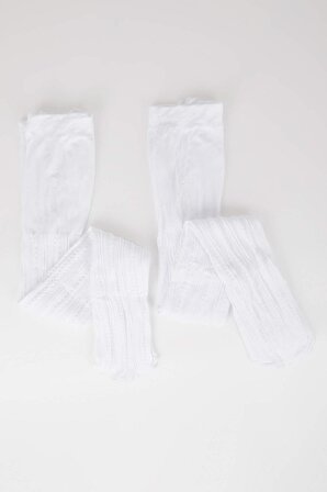 DeFacto Kız Çocuk 2'li Külotlu Çorap Y5005A6NSWT1
