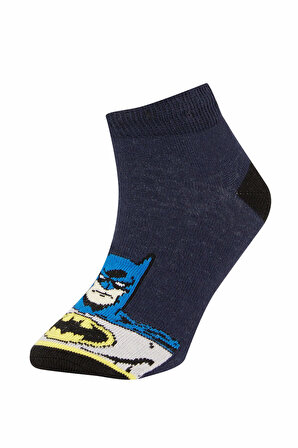Erkek Çocuk Batman Pamuklu 3'lü Patik Çorap X9602A6NSKR1