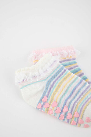 Kız Bebek 2'li Pamuklu Patik Çorap A1482A5NSKR1