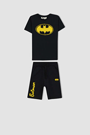 Erkek Çocuk Batman Kısa Kollu Tişört Şort 2'li Takım Z5001A623SMBK81