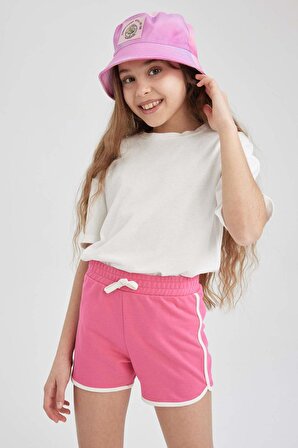 DeFacto Kız Çocuk Sweatshirt Kumaşı Şort L6125A623HSPN655