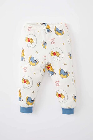 Erkek Bebek Disney Winnie The Pooh Uzun Kollu Penye 2'li Pijama Takımı