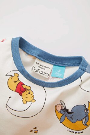 Erkek Bebek Disney Winnie The Pooh Uzun Kollu Penye 2'li Pijama Takımı