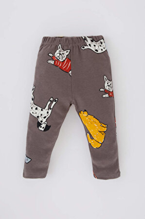 Erkek Bebek Desenli Uzun Kollu Pijama Takım