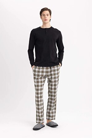 Regular Fit Uzun Kollu 2'li Pijama Takımı