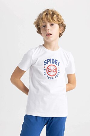 Erkek Çocuk Marvel Spiderman Kısa Kollu 2'li Pijama Takımı