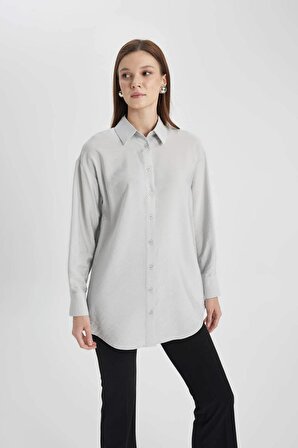 Relax Fit Uzun Kollu Gömlek Tunik