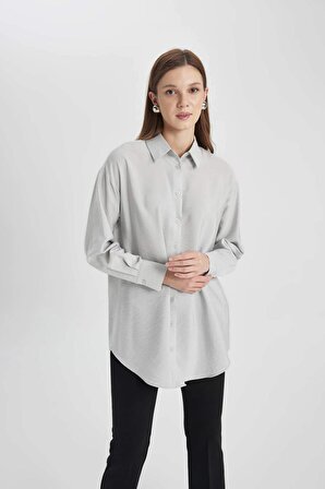 Relax Fit Uzun Kollu Gömlek Tunik