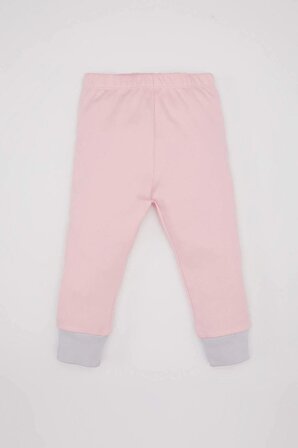 Kız Bebek Slogan Baskılı Uzun Kollu Pijama Takımı