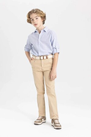 Erkek Çocuk Regular Fit Standart Paça Gabardin Pantolon
