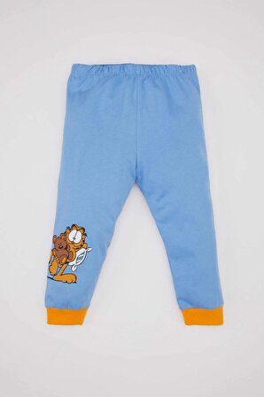 Erkek Bebek Garfield Kısa Kollu Penye Pijama Takımı