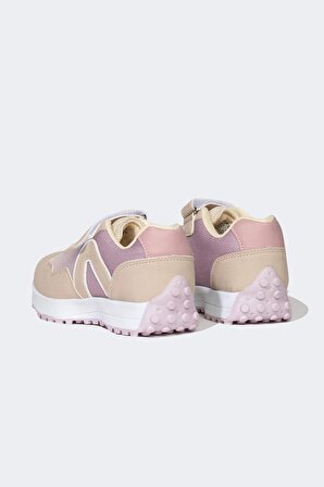 Kız Çocuk Kalın Taban Bağcıklı Suni Deri Sneaker