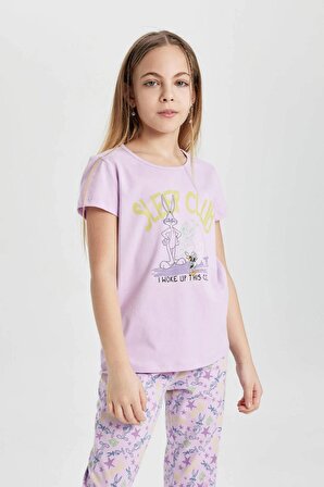 Kız Çocuk Looney Tunes Kısa Kollu Pijama Takımı