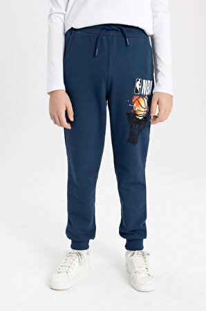 Erkek Çocuk NBA Wordmark Regular Fit Sweatshirt Kumaşı Pantolon