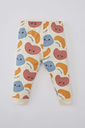 Erkek Bebek Desenli Uzun Kollu Pijama Takımı