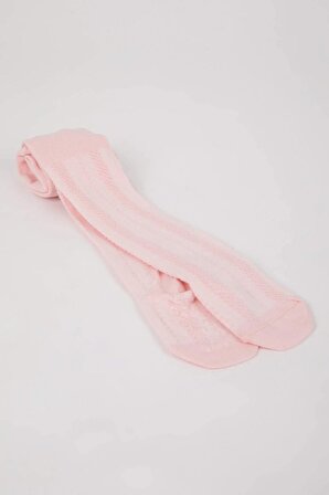 Kız Bebek Dikişsiz Pamuklu Külotlu Çorap