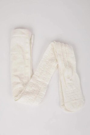Kız Bebek Dikişsiz Pamuklu Külotlu Çorap