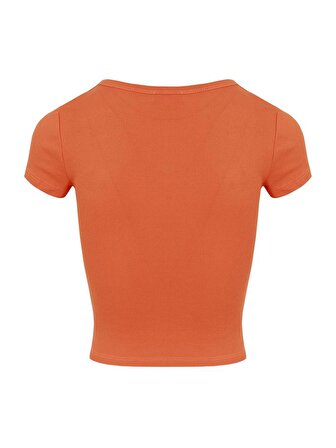 Kaşkorse Basic T-Shirt - Oranj
