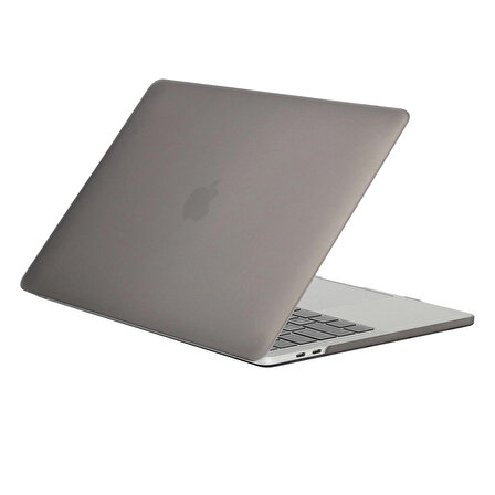 Blogy MacBook Pro 13 İnç Crystal Fit Kılıf Gray