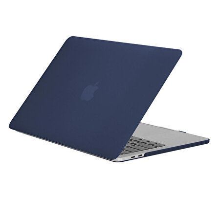 Blogy MacBook Pro 13 İnç Crystal Fit Kılıf Navy Blue