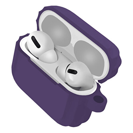 Buff Airpods Pro Rubber Silicone Case Purple