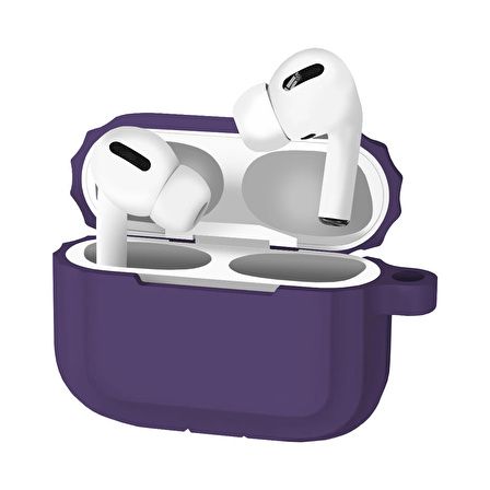 Buff Airpods Pro Rubber Silicone Case Purple