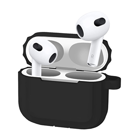 Buff Airpods 3 Rubber Silikon Kılıf Black