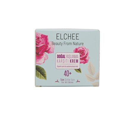 Elchee Vegan Ve Doğal Yaşlanma Karşıtı (Anti Aging) Krem 40+