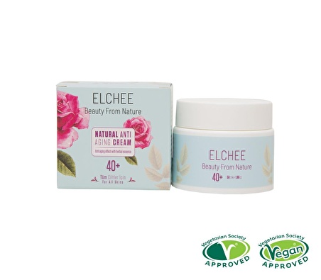 Elchee Vegan Ve Doğal Yaşlanma Karşıtı (Anti Aging) Krem 40+