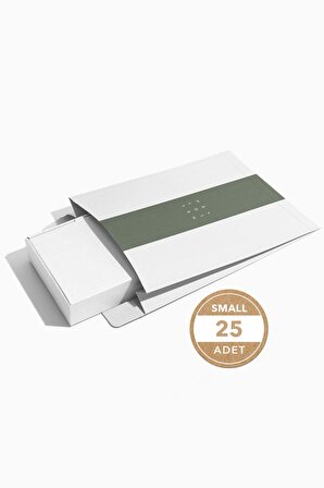 Small 25'li 2,6 Desi 23x35x10cm Minimal Seri Kargo Zarfı - Beyaz