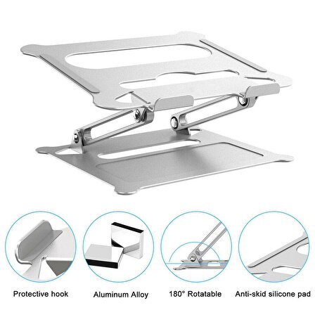 Alüminyum Macbook Notebook Taşınabilir Masaüstü Stand TME-ST01