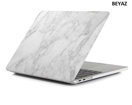 Apple MacBook Pro 13 2016 A1706/A1708 Mermer Desenli Kılıf Kapak