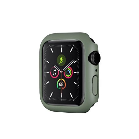 Apple Watch 7 Serisi 45mm Uyumlu  Rubber Sert Plastik Mat Kılıf Kapak