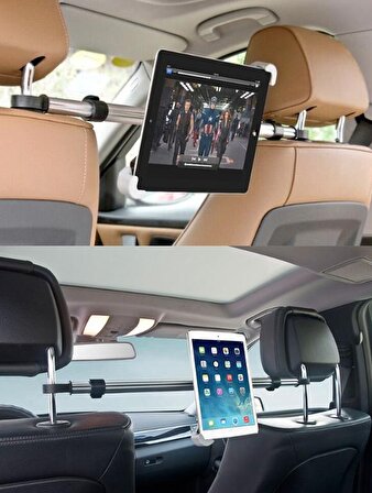 Araç İçi Koltuk Arası Arkası 360 Derece Tablet Universal Tutucu