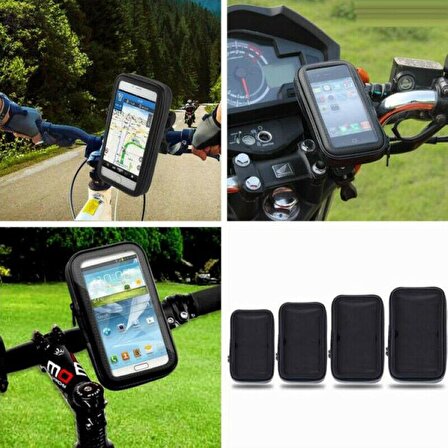Bisiklet Motosiklet Atv Telefon Tutucu Su Geçirmez 5.7-6.5 inc