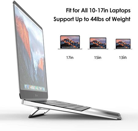 Licheers LC-344 Alüminyum Laptop Notebook Macbook Stand 10-17 inç