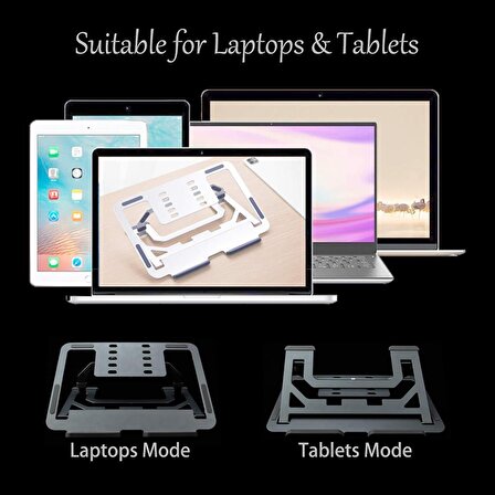 Macbook Notebook Taşınabilir Ayarlanabilir Ergonomik Stand ND06