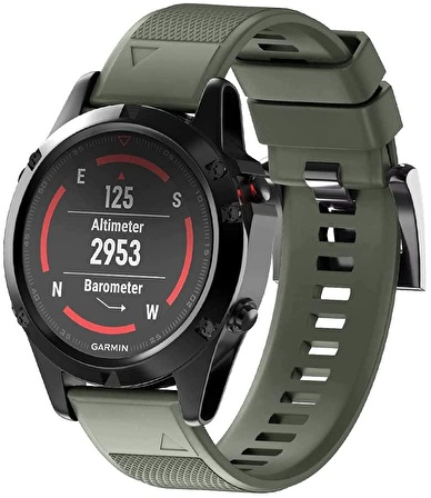 Garmin Fenix 5 Fenix 6 Forerunner 935 945 TME Silikon Kordon 22mm