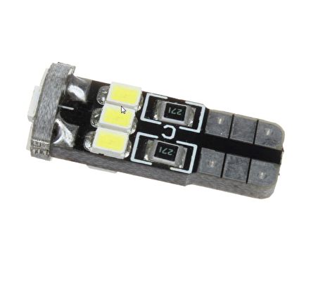 T10 2835 Park Led Ampülü 9 Ledli Canbus Beyaz