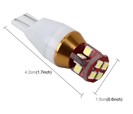 T15 3030 Geri Vites Park Led Ampülü 12 Ledli Canbus W16W 912 921 