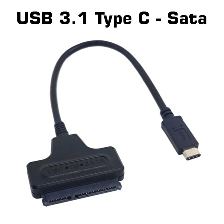 Type-C Usb 3.1 to Sata 3 Hdd Disk Çevirici Adaptör 2.5'' DC-031