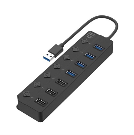 Onten OTN-5302 7 Port 4xUSB 3.0 3xUSB 2.0 Anahtarlı USB Çoklayıcı